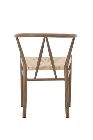 Matstol utan armstöd Peach Alfons Dining Chair - Woodlook / Nature Rope Beige - Products - Möbler - Fåtölj & stolar - Matstol & köksstol