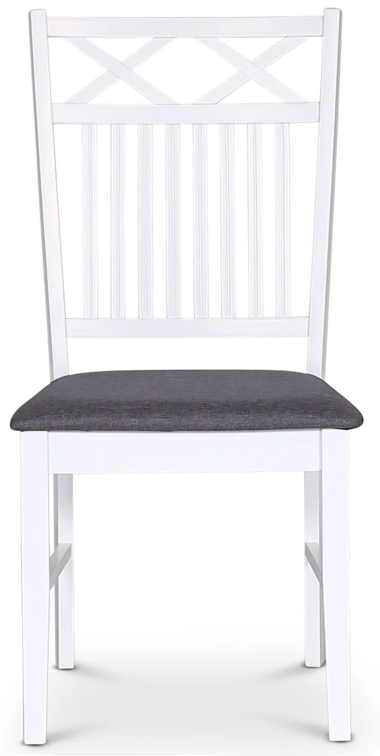 Matstol vit/grå - Sandhamn Gripsholm, Vit/grå