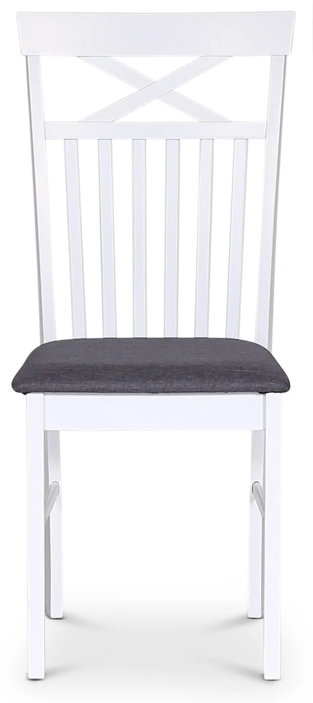 Matstol vit/grå - Sofiero, Vit/grå