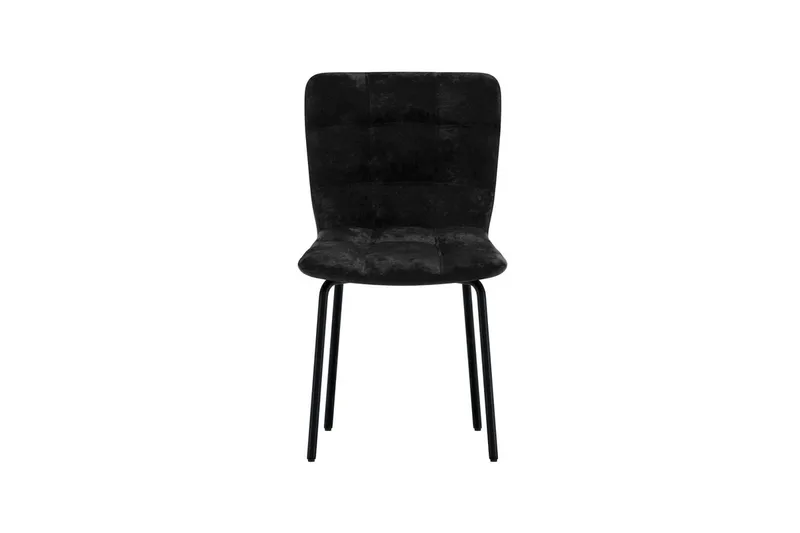 Matstol Punsch i sammet - Svart - Products - Möbler - Fåtölj & stolar - Matstol & köksstol
