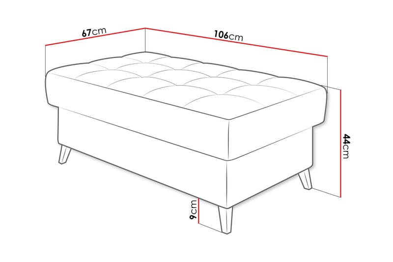 Amshyttan Sittpuff - Vit - Products - Möbler - Fåtölj & stolar - Pall & puff - Sittpuff