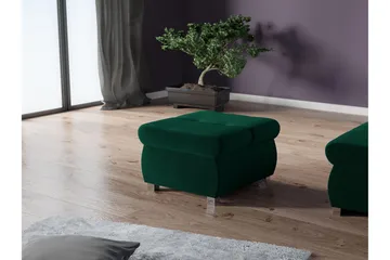 Cerys Fotpall 60 cm - Grön - Products - Möbler - Fåtölj & stolar - Pall & puff - Fotpallar