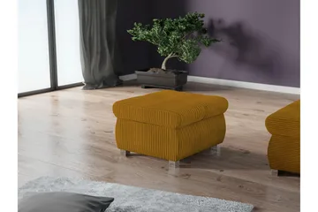 Cerys Fotpall 60 cm - Gul - Products - Möbler - Fåtölj & stolar - Pall & puff - Fotpallar