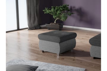 Cerys Fotpall 60 cm - Ljusgrå/Mörkgrå - Products - Möbler - Fåtölj & stolar - Pall & puff - Fotpallar