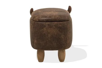 Cow Sittpuff 60 cm - Brun - Products - Möbler - Fåtölj & stolar - Pall & puff - Sittpuff