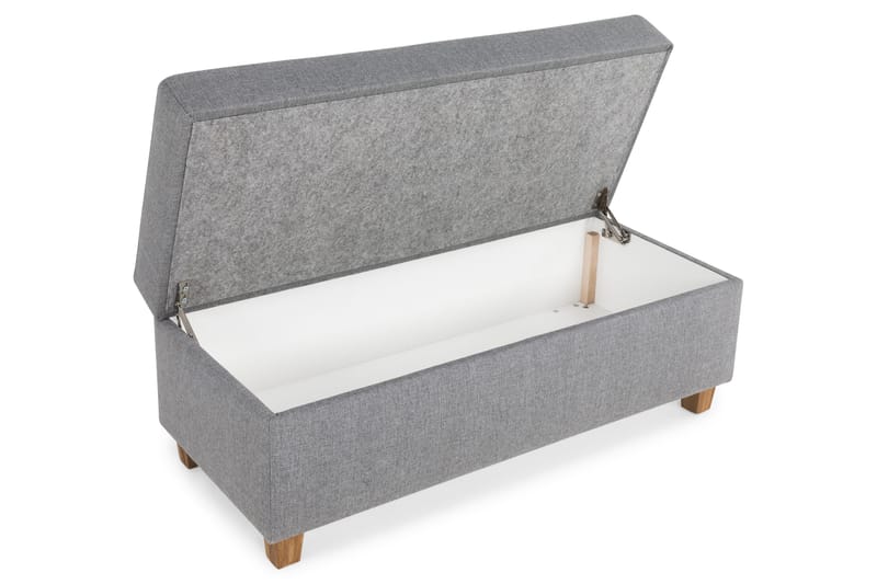 Crazy Fotpall med Förvaring 120x50 - Ljusgrå - Products - Möbler - Fåtölj & stolar - Pall & puff - Fotpallar