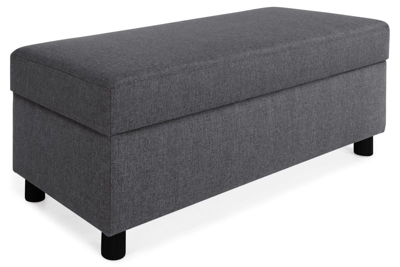 Crazy Fotpall med Förvaring 120x50, Mörkgrå