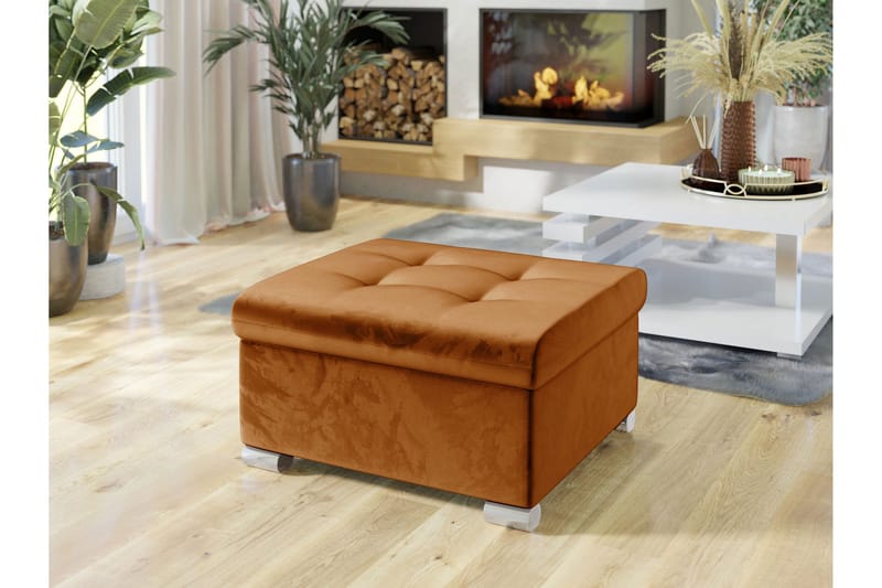 Dynir Fotpall 68 cm - Orange - Products - Möbler - Fåtölj & stolar - Pall & puff - Fotpallar