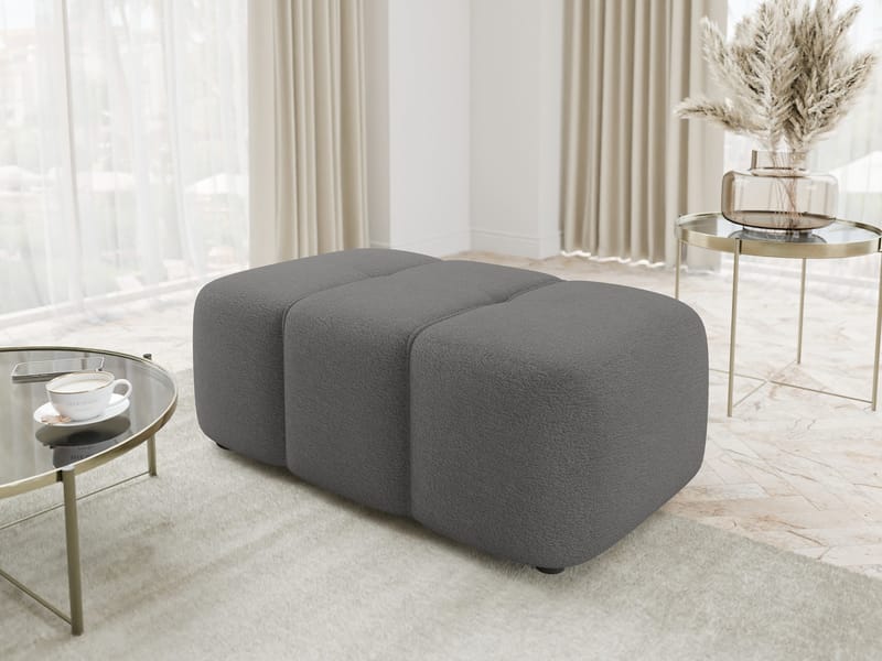 Flo Fotpall 93 cm - Grå - Products - Möbler - Fåtölj & stolar - Pall & puff - Fotpallar