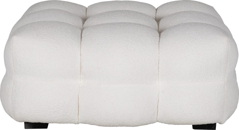 Fotpall Bill Bullig i Bouclé - Beige - Products - Möbler - Fåtölj & stolar - Pall & puff - Fotpallar