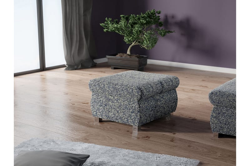 Gamal Fotpall 60 cm - Marinblå - Products - Möbler - Fåtölj & stolar - Pall & puff - Fotpallar