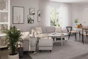 Howard Classic Fotpall - Grå - Products - Möbler - Fåtölj & stolar - Pall & puff - Fotpallar