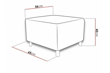 Kintore Fotpall 56 cm Dark blue - Products - Möbler - Fåtölj & stolar - Pall & puff - Fotpallar