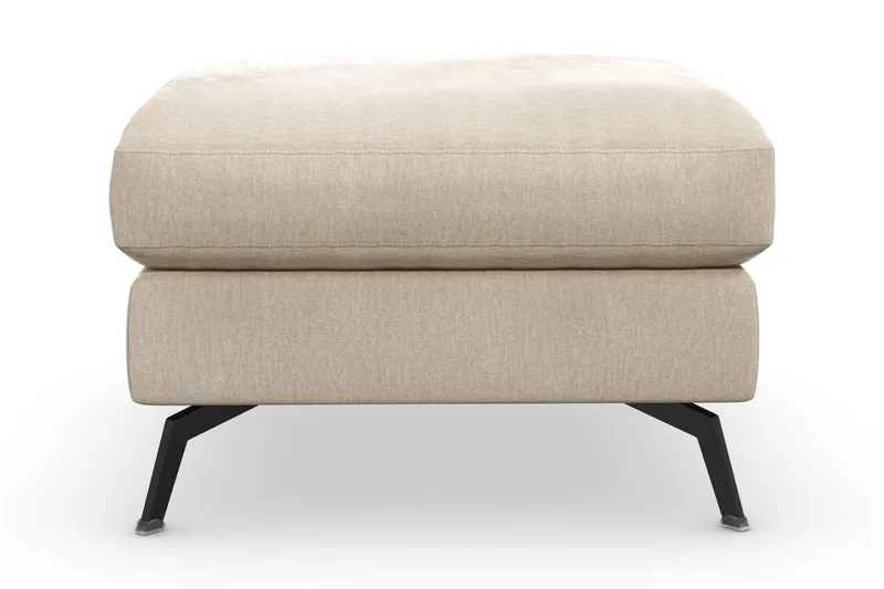 Ocean Lyx Fotpall - Beige/Sammet - Products - Möbler - Fåtölj & stolar - Pall & puff - Fotpallar