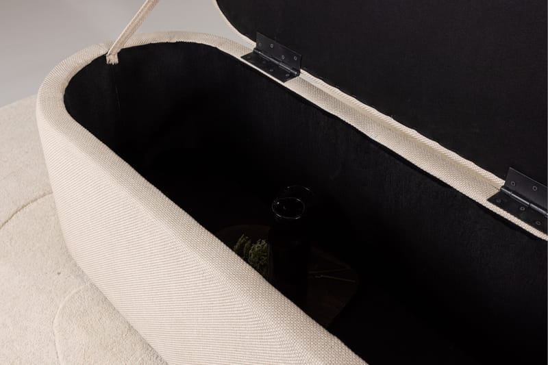 Potenza Fotpall - Offwhite - Products - Möbler - Fåtölj & stolar - Pall & puff - Fotpallar