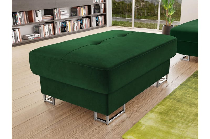 Reginia Fotpall 104 cm - Grön - Products - Möbler - Fåtölj & stolar - Pall & puff - Fotpallar