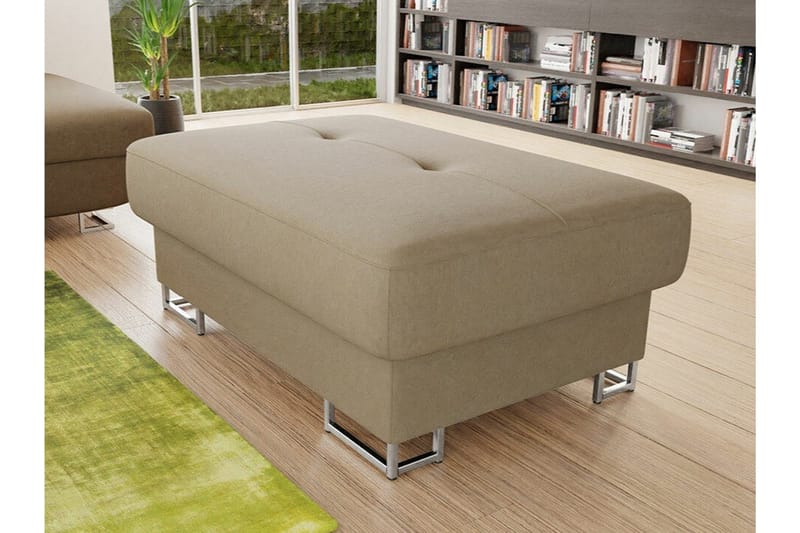 Reginia Fotpall 67 cm beige - Products - Möbler - Fåtölj & stolar - Pall & puff - Fotpallar