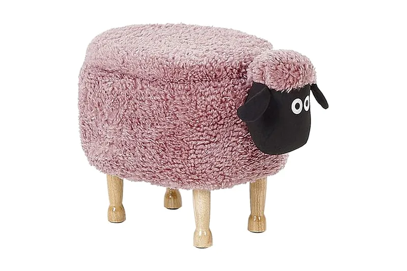 Sheep Sittpuff med Förvaring, Rosa