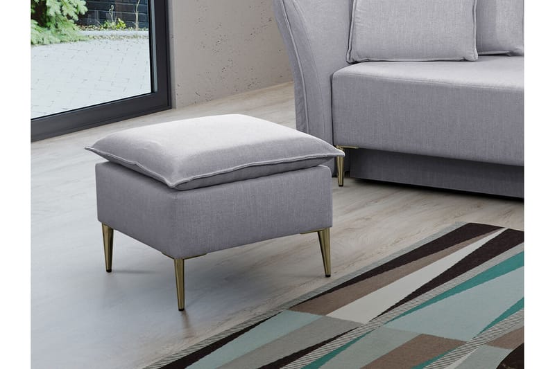 Staffin Fotpall 50 cm Ljusgrå - Products - Möbler - Fåtölj & stolar - Pall & puff - Fotpallar