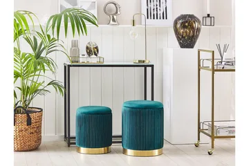 Trumelet Fotpall med Förvaring 2-pack - Blå - Products - Möbler - Fåtölj & stolar - Pall & puff - Fotpallar