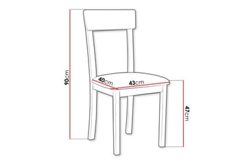 Patrickswell Matstol - Vit - Products - Möbler - Fåtölj & stolar - Matstol & köksstol