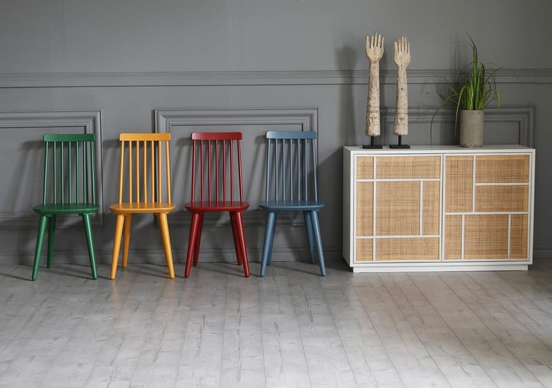 Pinnstol blå RAL5007 - Blå RAL5007 - Products - Möbler - Fåtölj & stolar - Matstol & köksstol