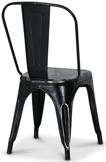 Plåtstol Industry Ingo i plåt - Borstad Svart / Silver - Borstad svart / silver - Products - Möbler - Fåtölj & stolar - Matstol & köksstol