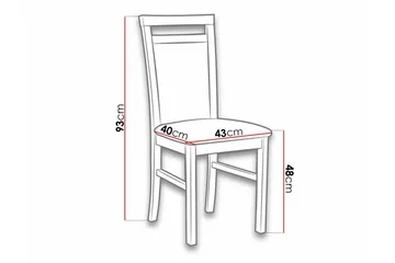 Roma Matstol - Svart - Products - Möbler - Fåtölj & stolar - Matstol & köksstol