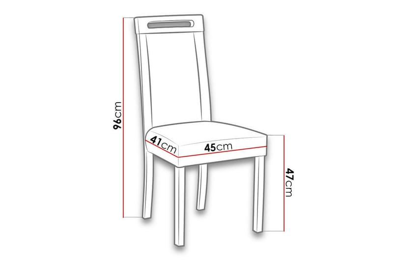 Rowden Matstol - Svart - Products - Möbler - Fåtölj & stolar - Matstol & köksstol