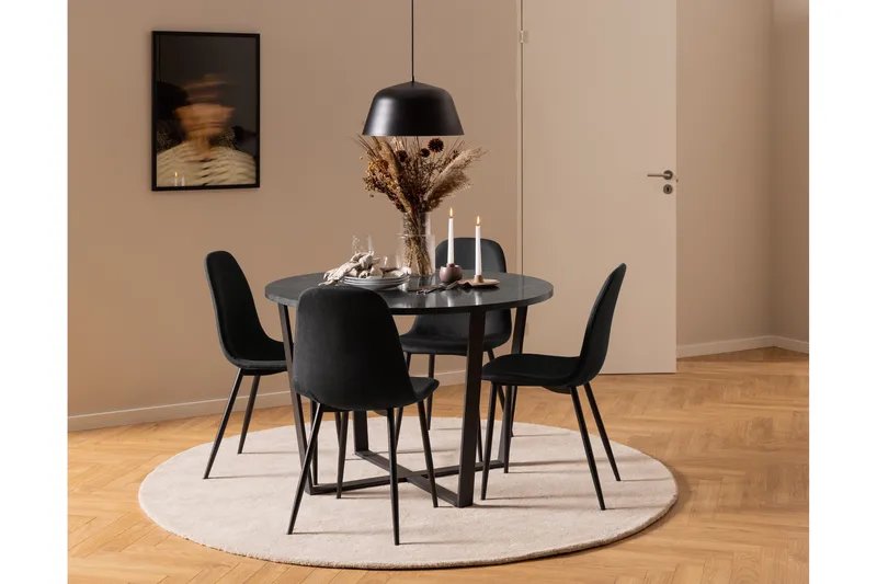 Salaman Matstol - Svart - Products - Möbler - Fåtölj & stolar - Matstol & köksstol