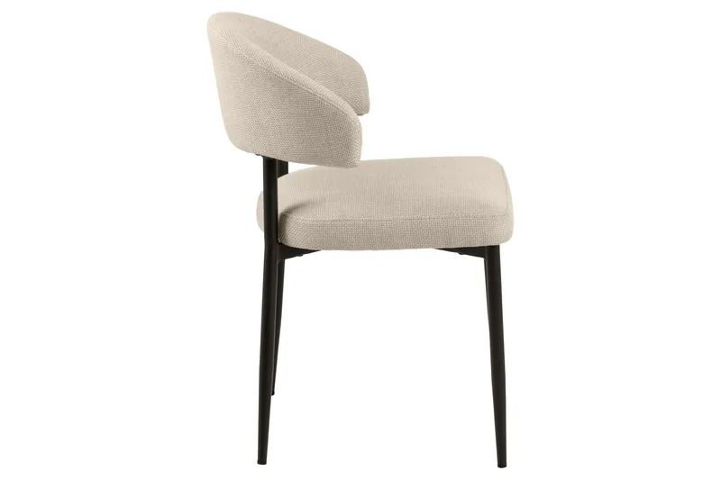 Sawako Matstol - Beige / Svart - Products - Möbler - Fåtölj & stolar - Matstol & köksstol