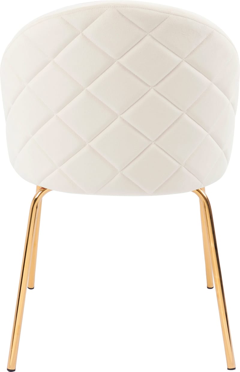 Stol beige sammet guldiga ben - Plaza - Beige - Products - Möbler - Fåtölj & stolar - Matstol & köksstol