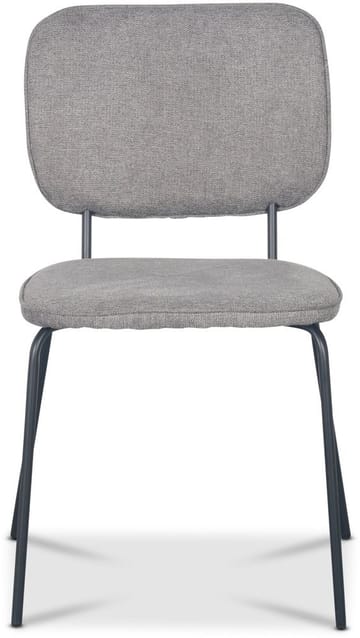 Stol i grått tyg med svarta ben - Grått tyg med svarta ben - Products - Möbler - Fåtölj & stolar - Matstol & köksstol