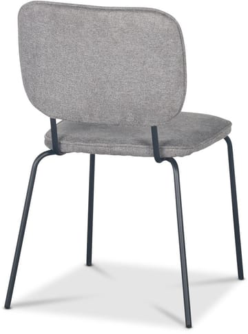 Stol i grått tyg med svarta ben - Grått tyg med svarta ben - Products - Möbler - Fåtölj & stolar - Matstol & köksstol