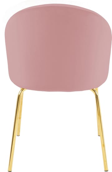 Stol i rosa sammet guldiga ben - Rosa - Products - Möbler - Fåtölj & stolar - Matstol & köksstol