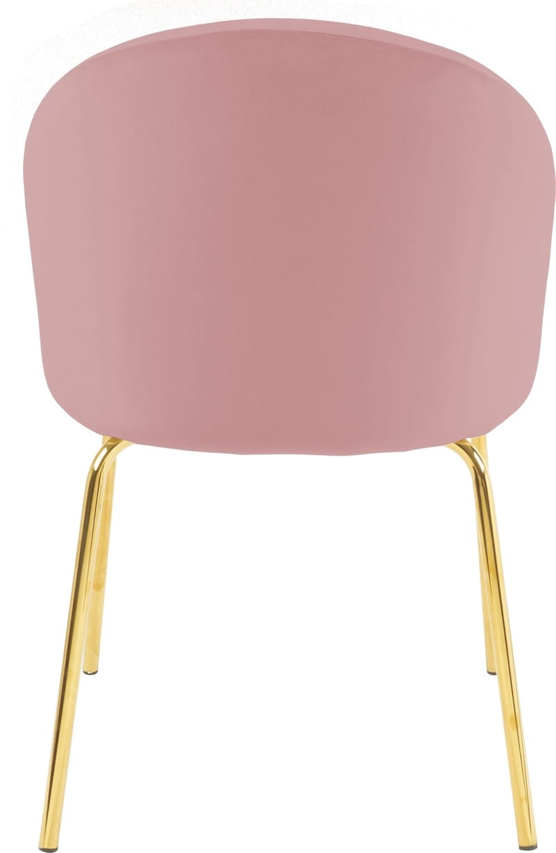 Stol i rosa sammet guldiga ben - Rosa - Products - Möbler - Fåtölj & stolar - Matstol & köksstol