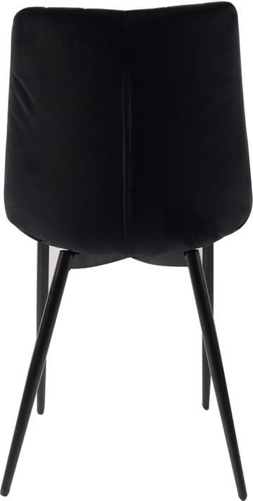 Stol i svart sammet - Kayla - Svart - Products - Möbler - Fåtölj & stolar - Matstol & köksstol