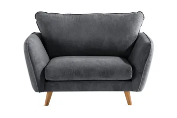 Trend Lyx Fåtölj - Mörkgrå/Ek - Products - Möbler - Fåt ölj & stolar - Fåtölj