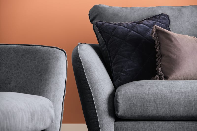 Trend Lyx Fåtölj - Mörkgrå/Svart - Products - Möbler - Fåtölj & stolar - Fåtölj