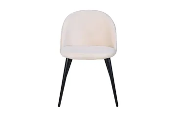 Velvet Stitches Matstol - Svart - Products - Möbler - Fåtölj & stolar - Matstol & köksstol