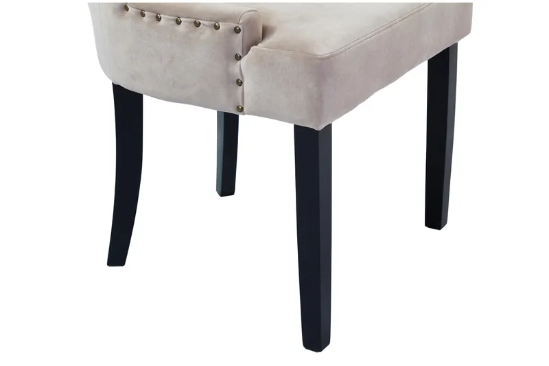 Viktoria Matstol Sammet - Sand / Beige - Products - Möbler - Fåtölj & stolar - Matstol & köksstol