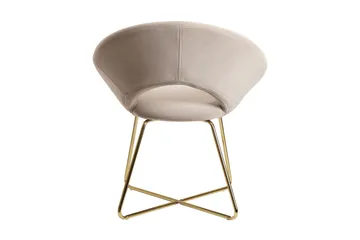 Willowdale Karmstol - Krämvit/Guld - Products - Möbler - Fåtölj & stolar - Karmstol