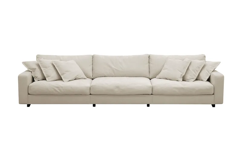 Valencia Extra Djup 5-sits Soffa i Chenille, Beige