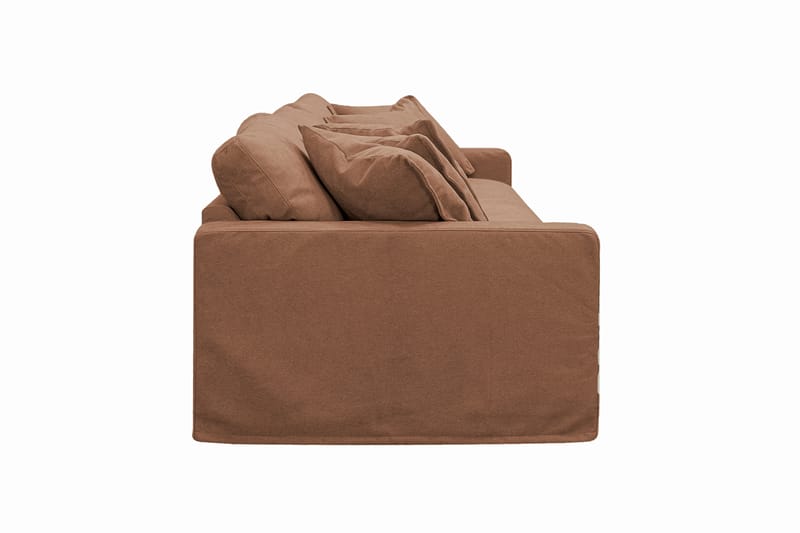 Valencia Extra Djup 5-sits Soffa med avtagbar och tvättbar klädsel - Rostbrun - Products - Möbler - Soffa