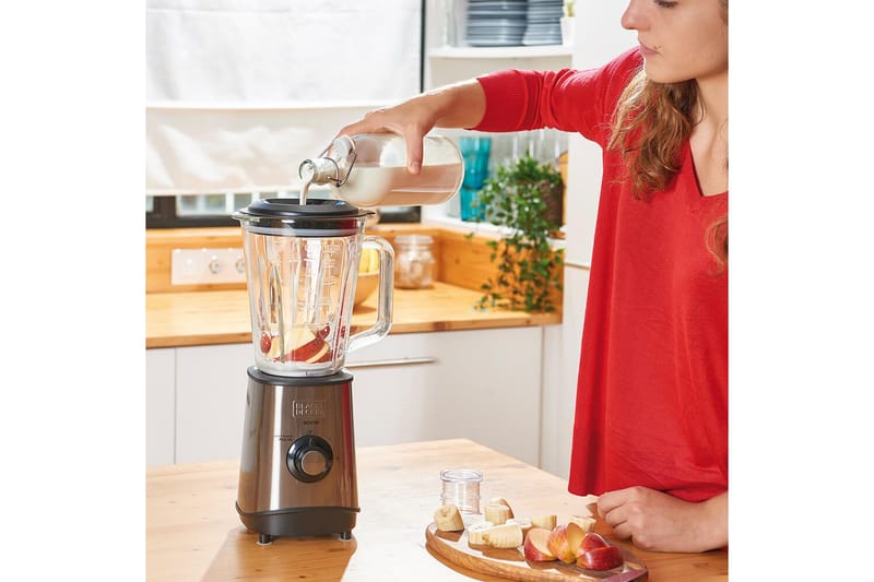 Kannmixer Black+Decker 800W 1.5L Borstat Stål - Grå - Products - Servering & matlagning - Köksmaskin - Blanda & hacka - Blender