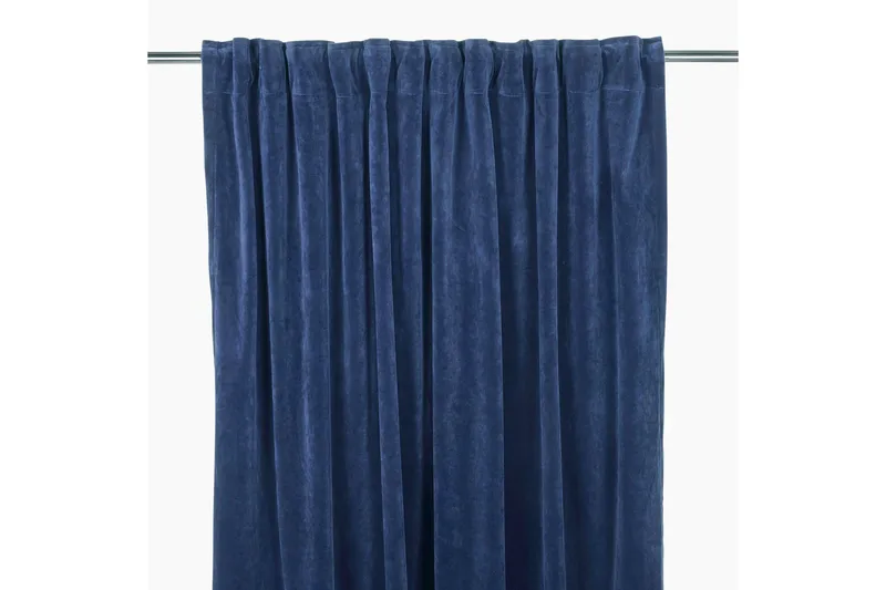 Sameta Sammetsgardin Multibandslängd 2-pack 240 cm, Marinblå