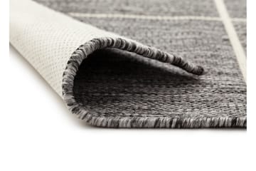 Madrid Square Flatvävd Matta 80x340 - Grå/Vit - Products - Textil & mattor - Matta - Flatvävd matta