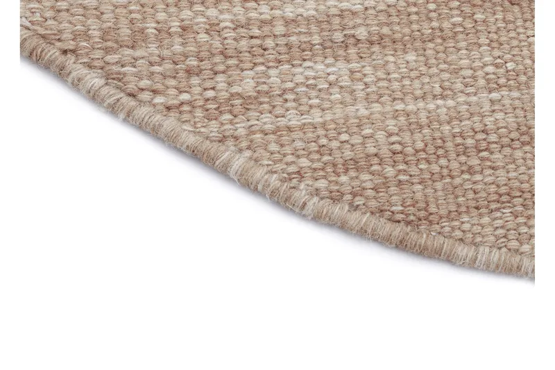 Birka Ullmatta Ø120 cm Rund - Sand - Products - Textil & mattor - Matta - Modern matta - Ullmatta