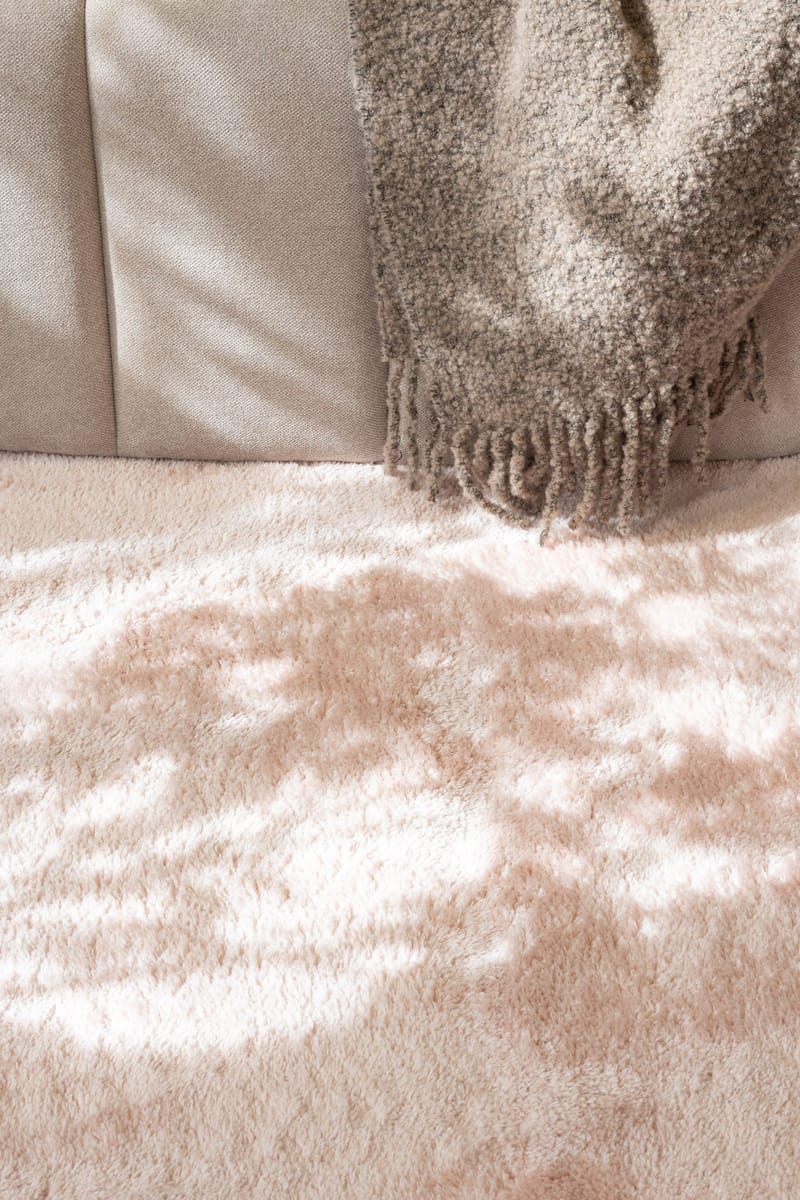 Cozy Ryamatta 120 cm Rund - Rosa - Products - Textil & mattor - Matta - Modern matta - Ryamatta