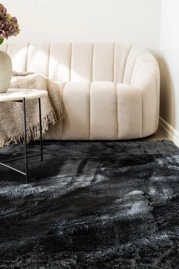 Cozy Ryamatta 160x230 cm Rektangulär - Svart - Products - Textil & mattor - Matta - Modern matta - Ryamatta